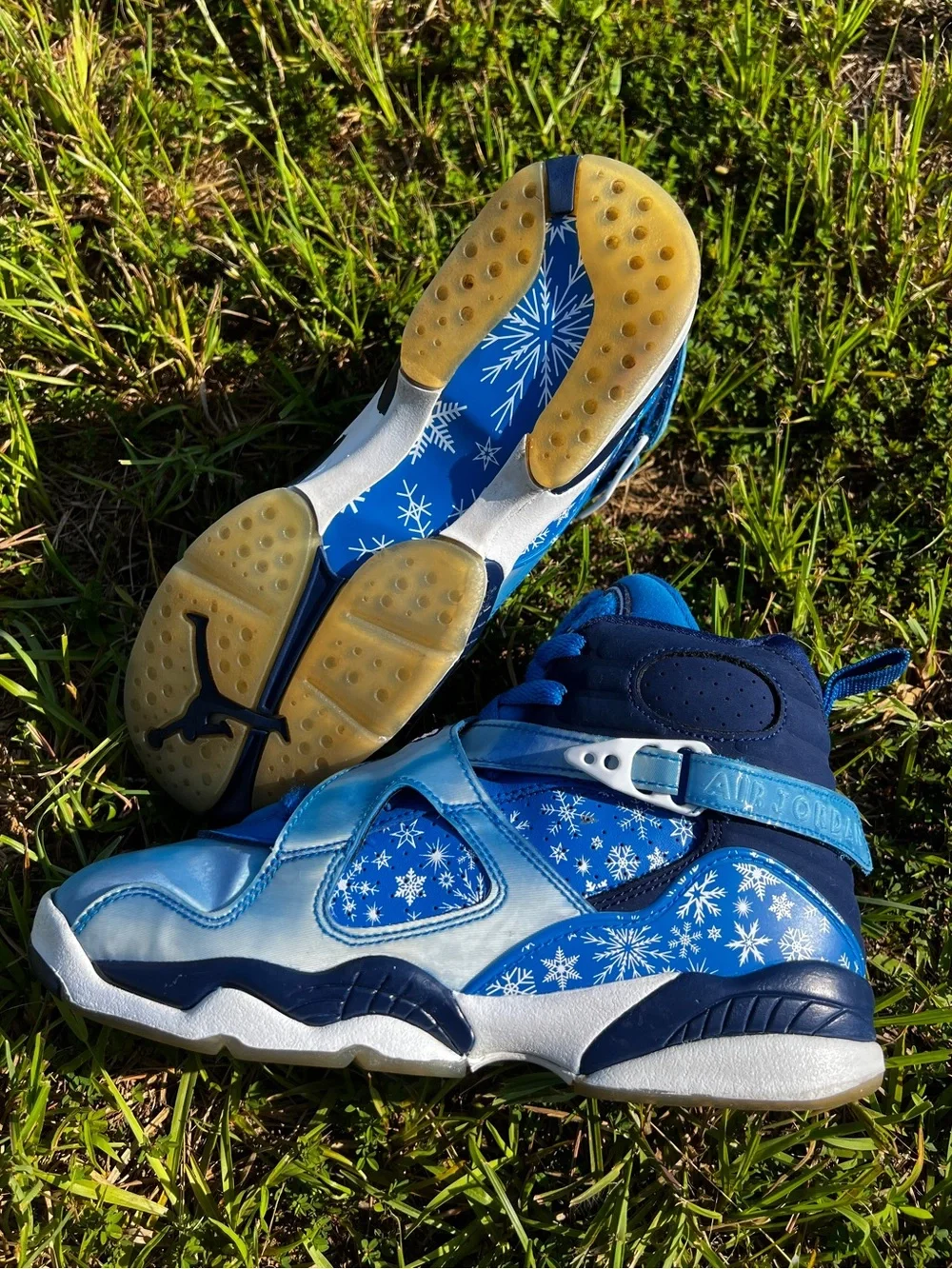 CLEAN Air Jordan 8 size 6 Mens Snowflake Blue shoes